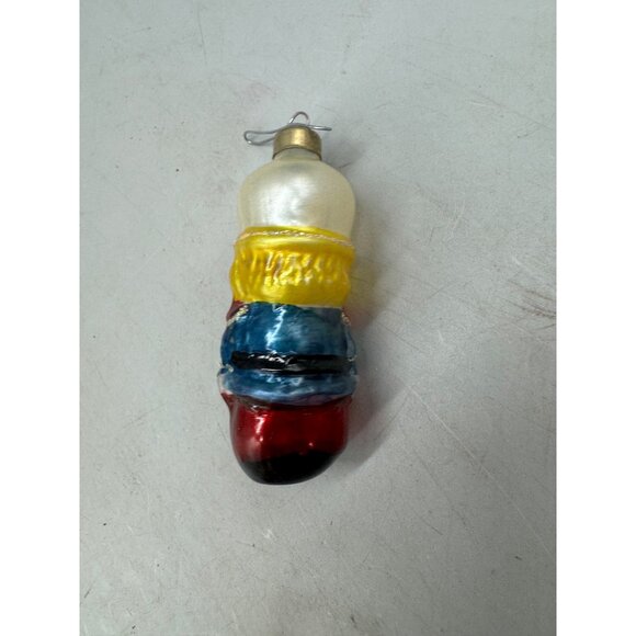 Vintage Glass Nutcracker Soldier Christmas Ornaments Set Of 4 READ - Picture 8 of 10